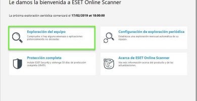 Pantalla principal ESET Online Scanner