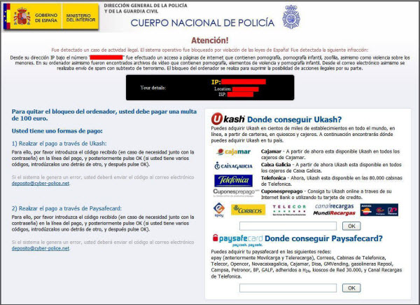 virus de la policía
