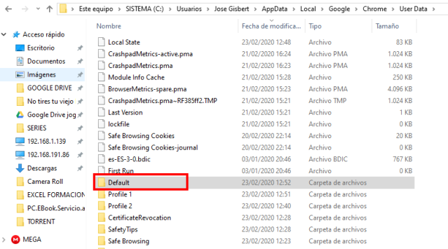 Limpiar Chrome malware