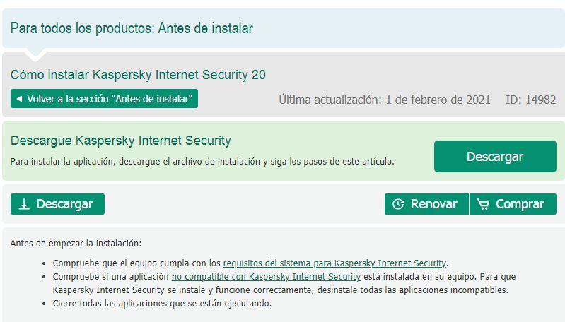 Análisis del Antivirus Kaspersky