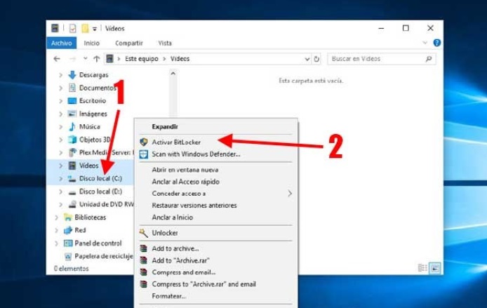 activar bitlocker