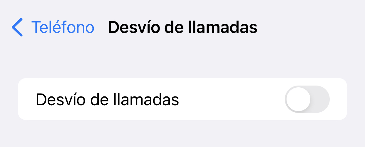 desvío llamadas iPhone