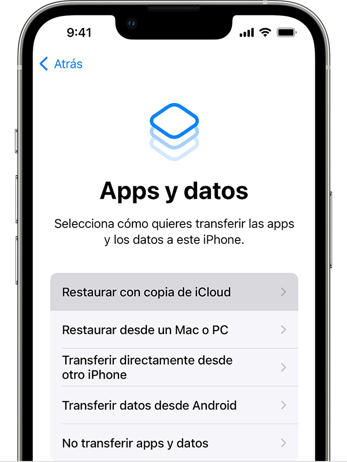 restaurar copia de seguridad iPhone