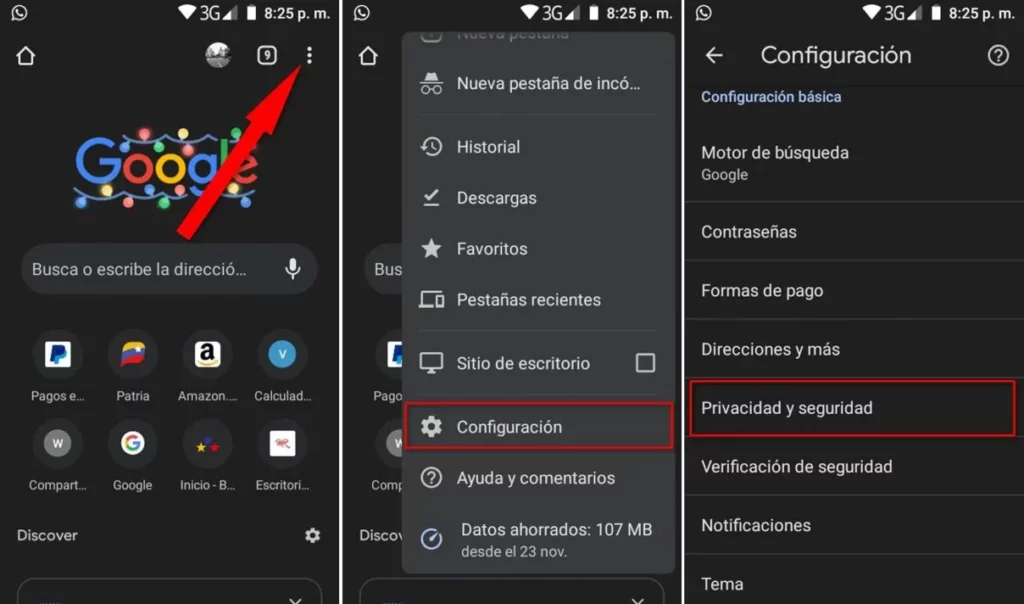 como bloquear el acceso a paginas web en chrome android