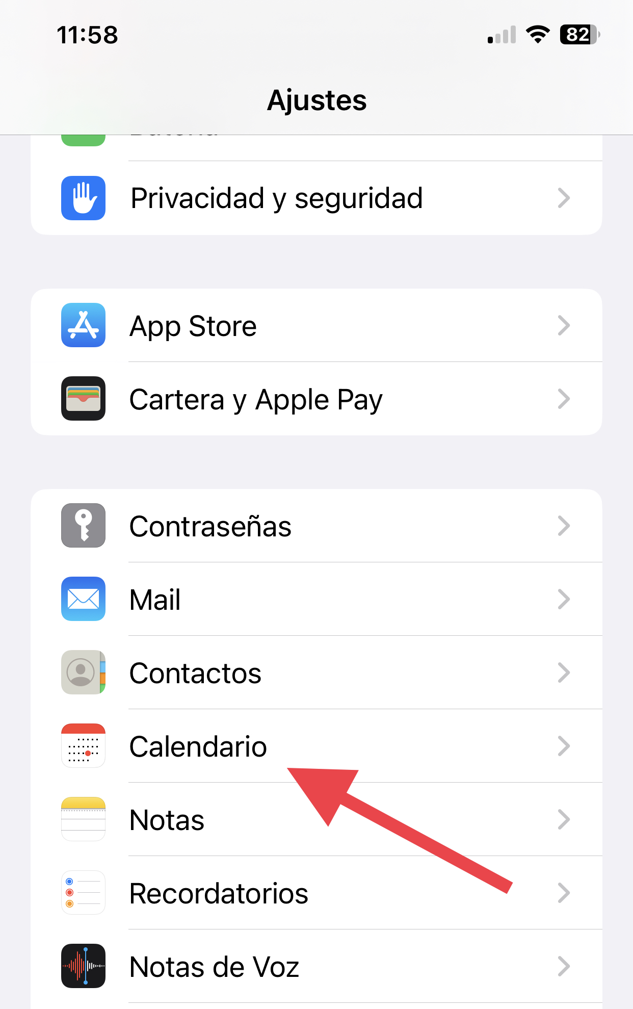 eliminar virus del calendario en iPhone