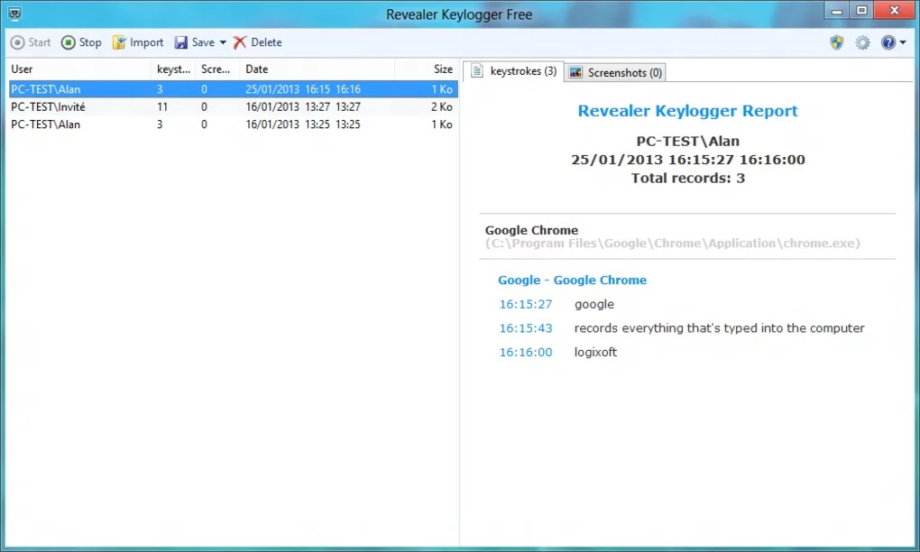 Revealer Keylogger Free