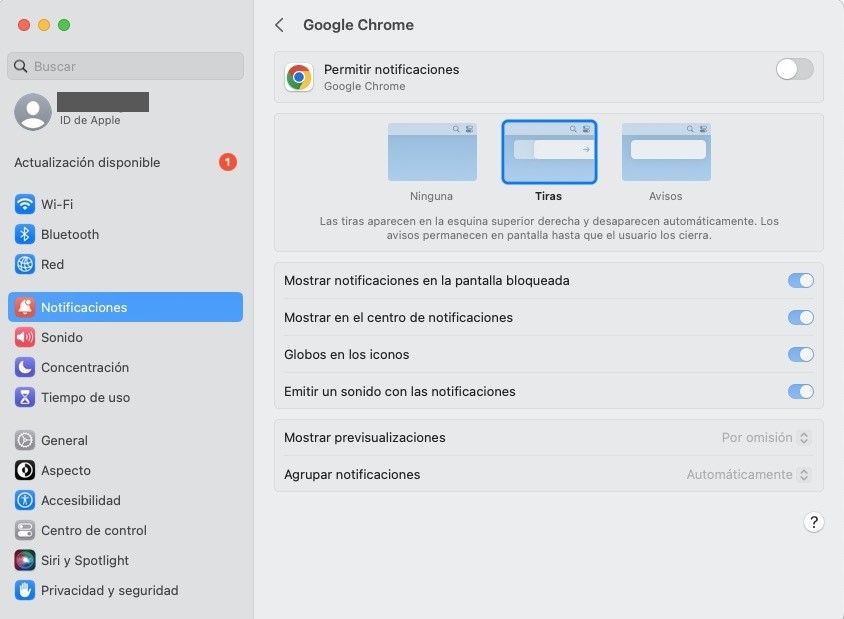 Cómo desactivar las notificaciones del navegador desde la configuración de un Mac