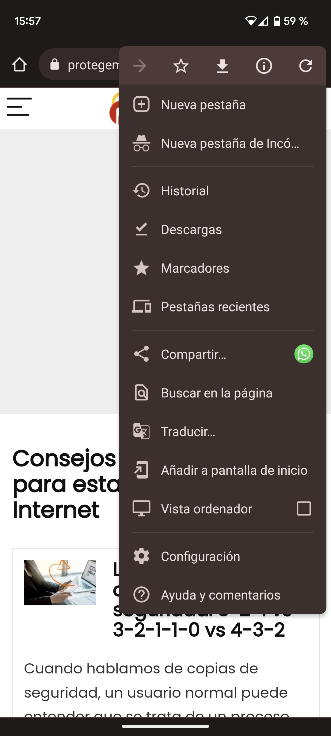 Desactiva las notificaciones de Google Chrome en tu Smartphone