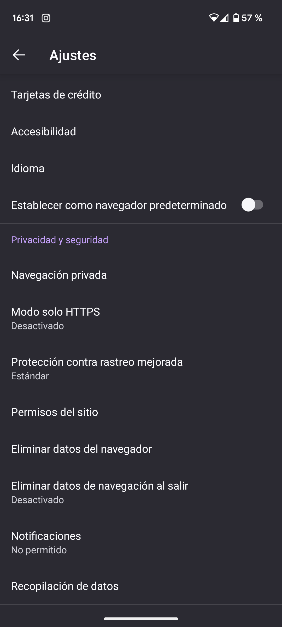 Desactiva las notificaciones de Mozilla Firefox en tu Smartphone