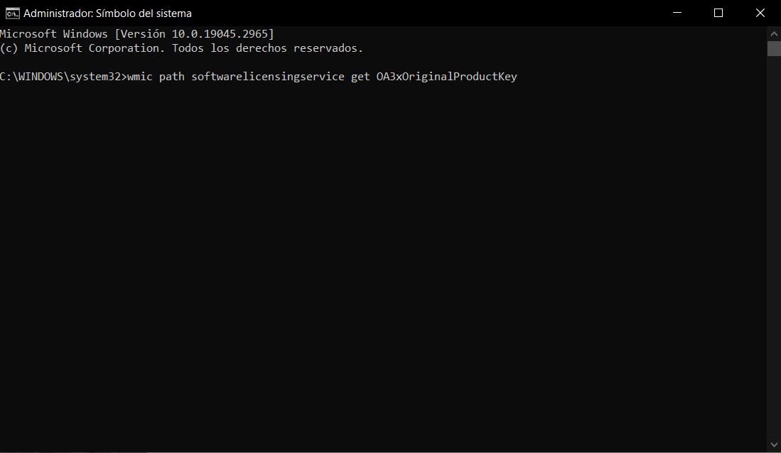 Cómo saber la clave del producto de Windows