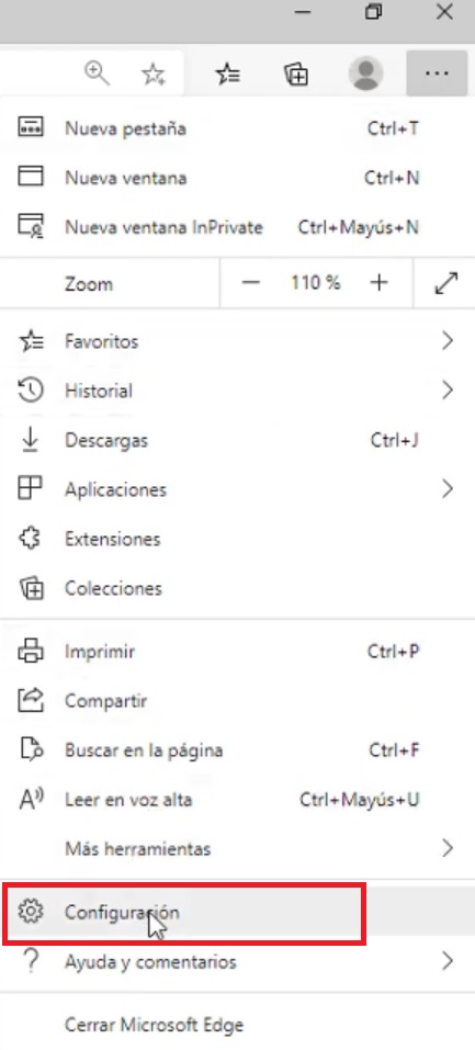 Desactiva las notificaciones de Microsoft Edge