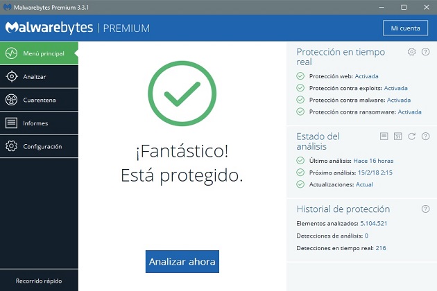 Eliminar Node.exe utilizando MalwareBytes Anti-Malware