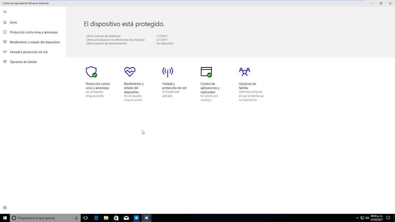 Protege tu ordenador con Windows 10