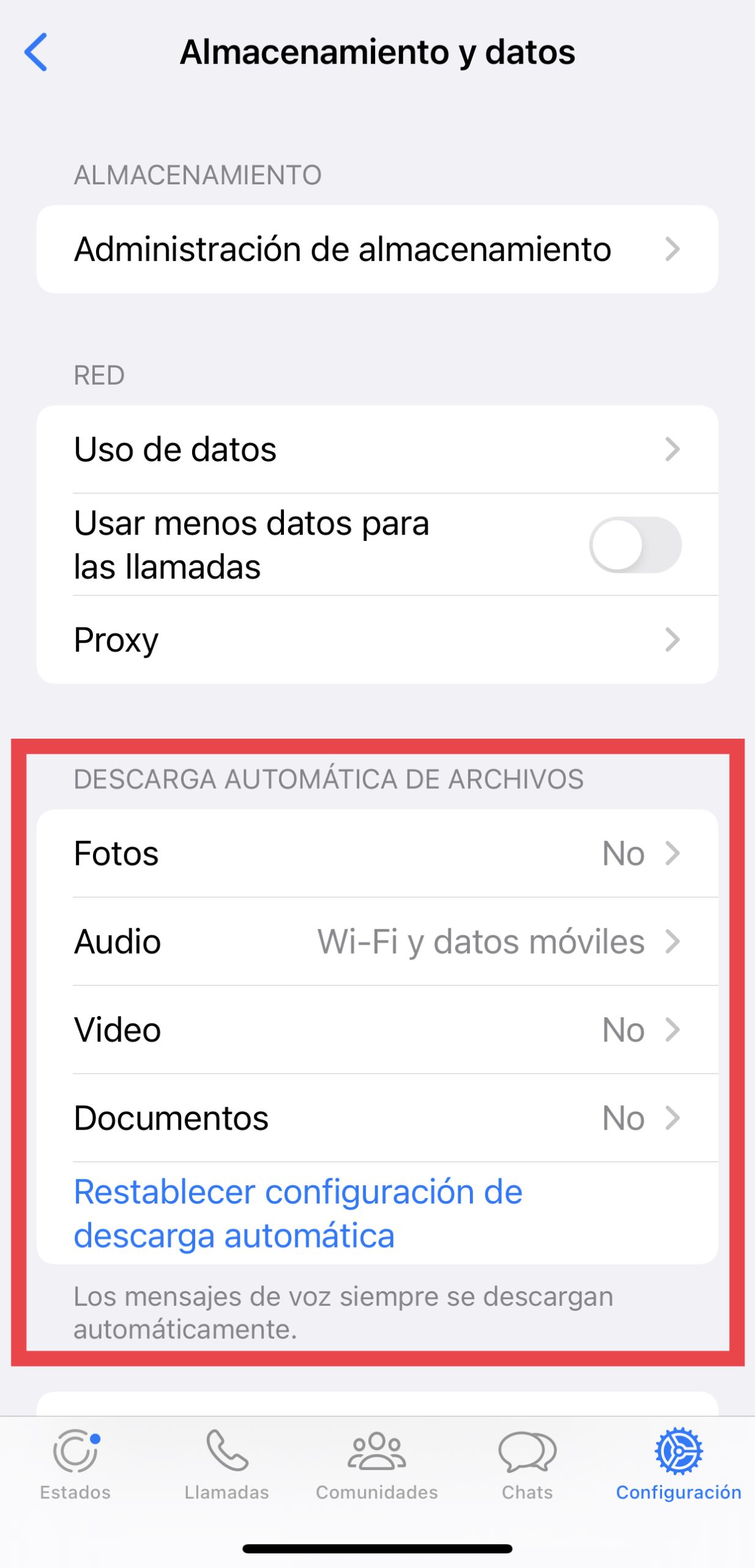 descarga automática WhatsApp seguridad y privacidad