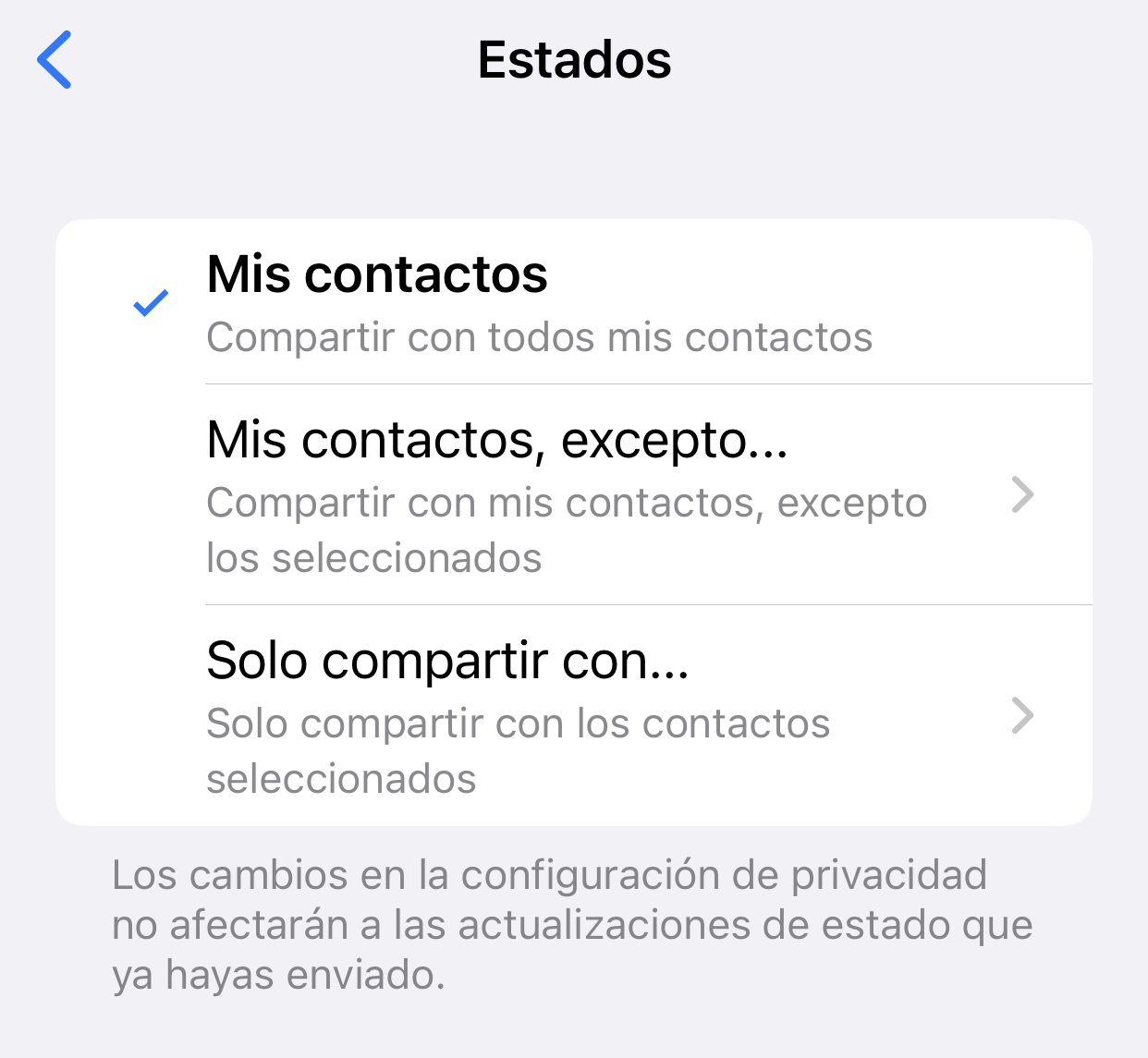 estados WhatsApp seguridad y privacidad