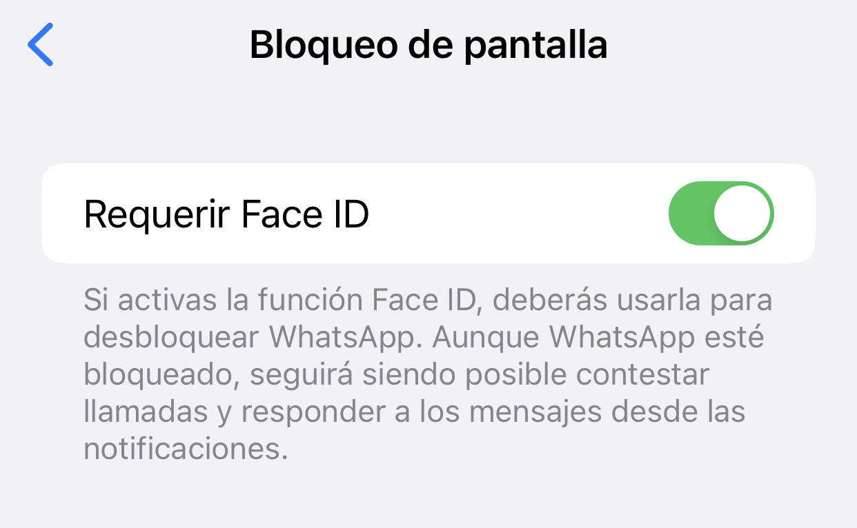 bloqueo pantalla WhatsApp seguridad y privacidad