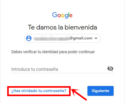 ¿Has olvidado la contraseña?