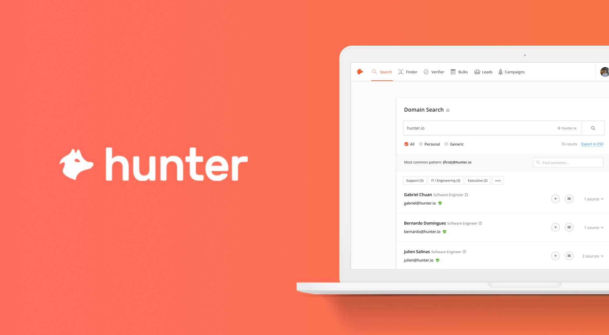 Hunter.io: Qué es y cómo encontrar emails profesionales