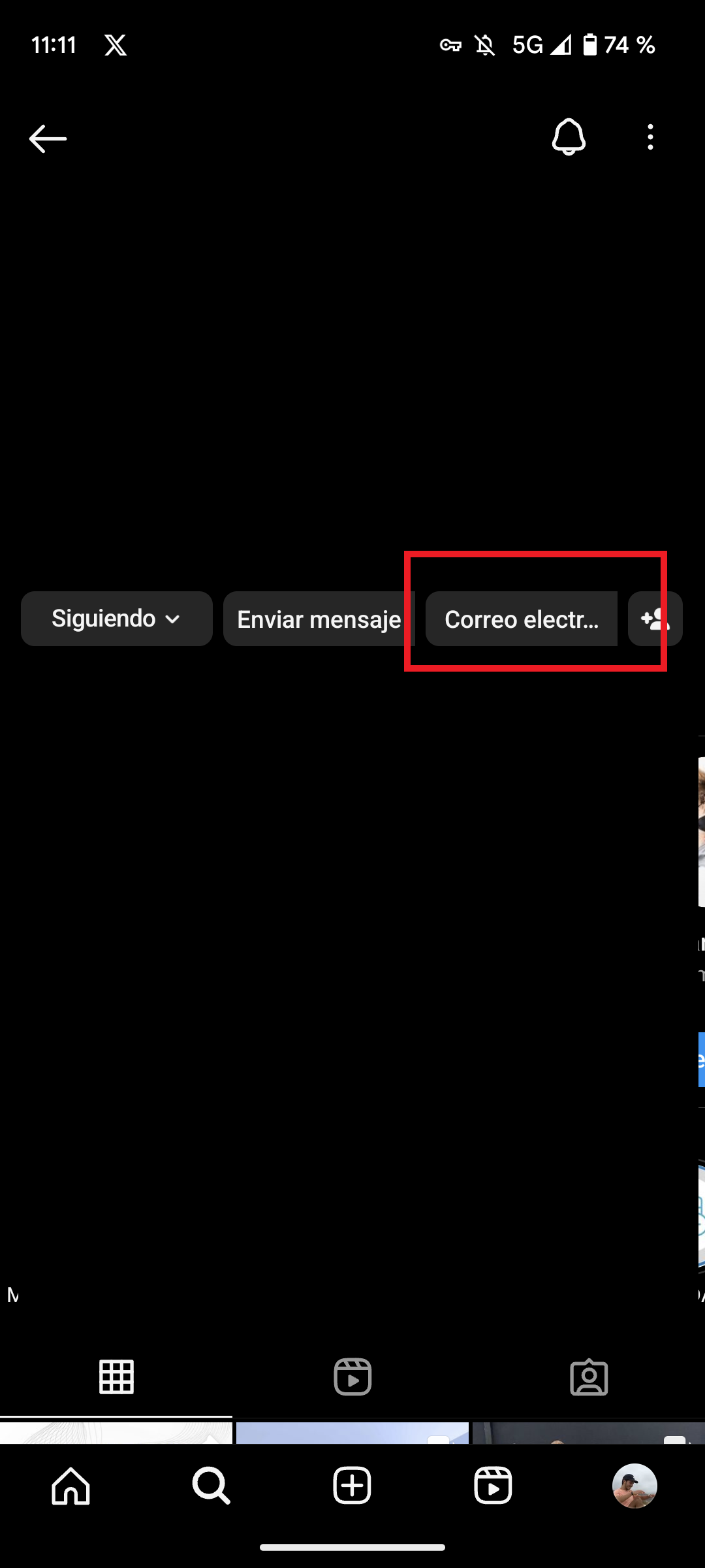 Cómo encontrar una persona en Instagram por su email