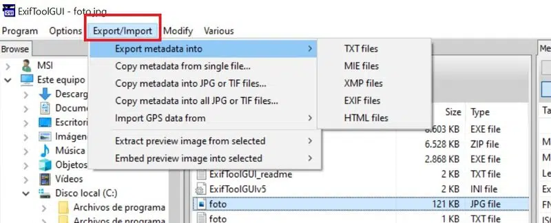 ExifTool: Qué es y cómo usarla con los metadatos