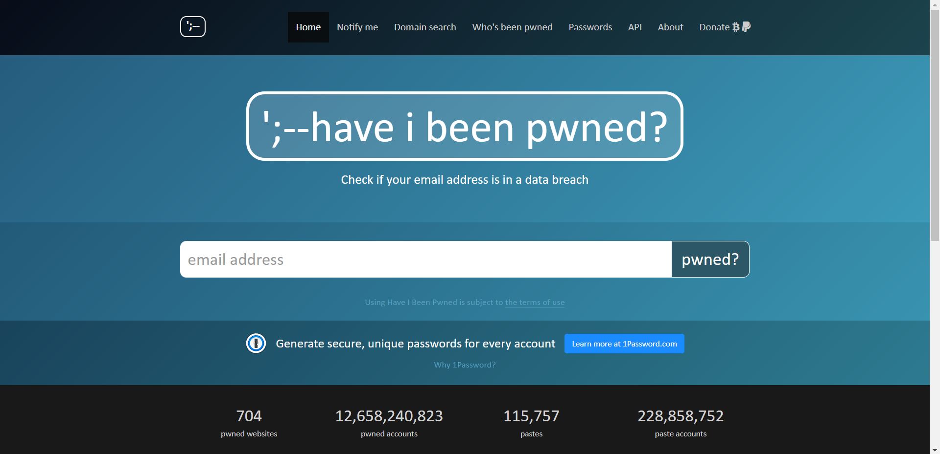 Haveibeenpwned.com